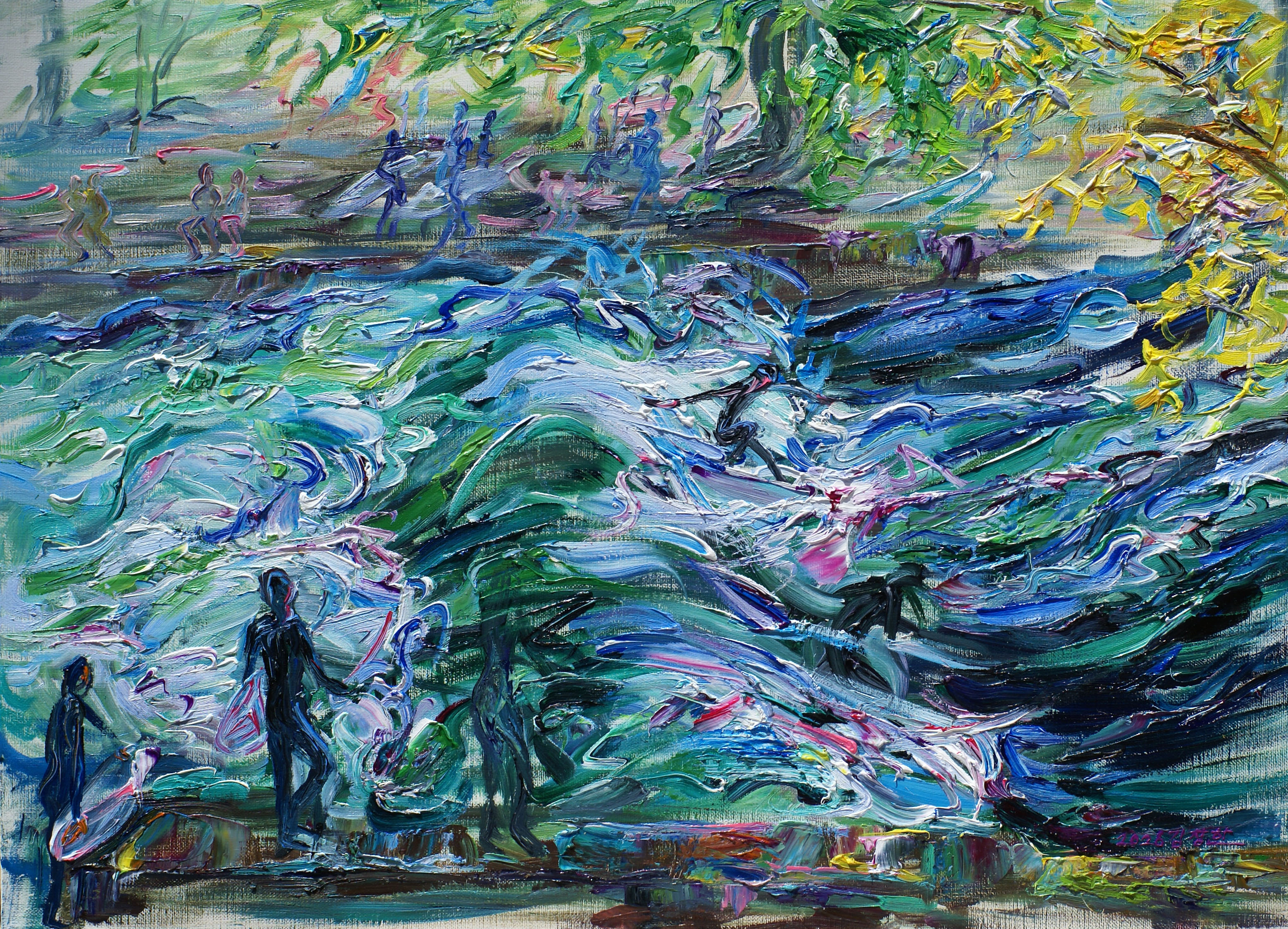 [2026, River Surfing Painting in Munich and Essen 독일 뮌헨 리버서핑, 에센 풍경] - 사진을 클릭하시면 원본크기를 보실 수 있습니다.