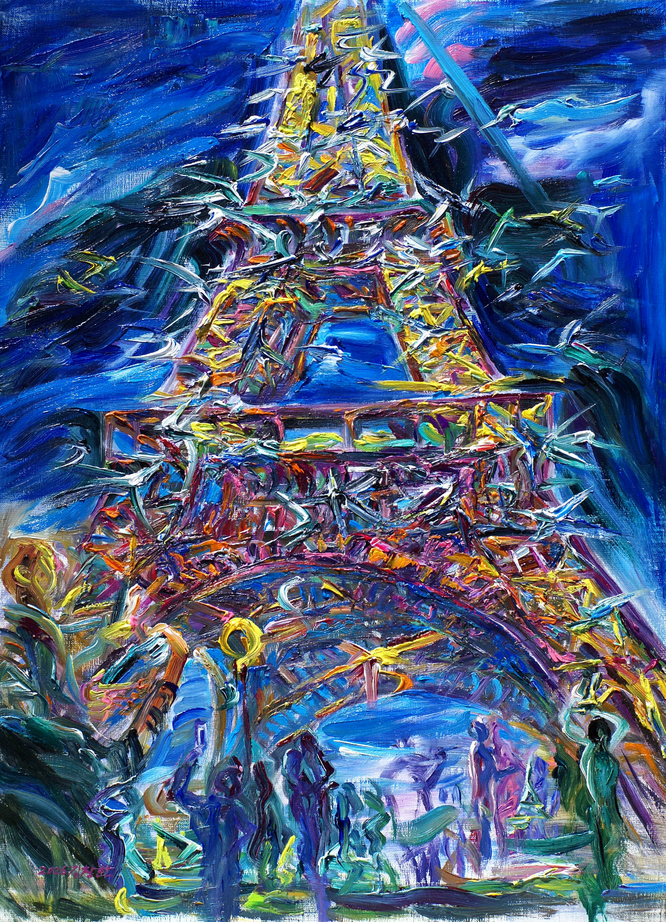 [2026, In Paris -  The starry night at Eiffel tower 파리-별이 빛나는 에펠탑 ] - 사진을 클릭하시면 원본크기를 보실 수 있습니다.