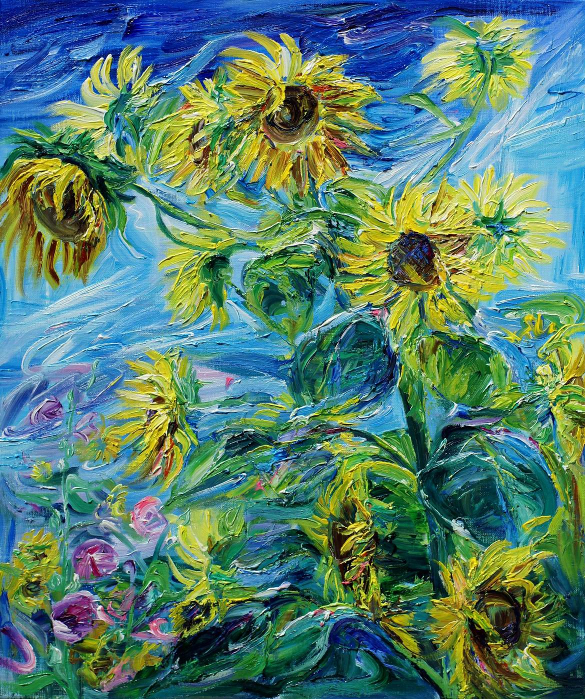 [접시꽃/해바라기 Breezing Petals-Hollyhock/Sunflower] - 사진을 클릭하시면 원본크기를 보실 수 있습니다.